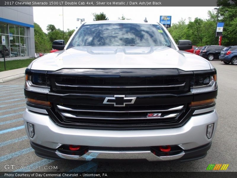 Silver Ice Metallic / Dark Ash/Jet Black 2017 Chevrolet Silverado 1500 LT Double Cab 4x4