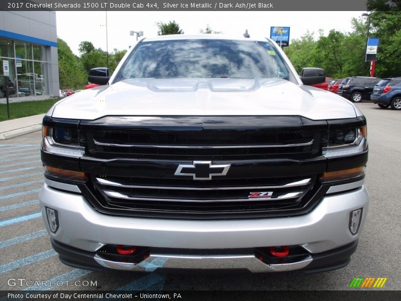 Silver Ice Metallic / Dark Ash/Jet Black 2017 Chevrolet Silverado 1500 LT Double Cab 4x4