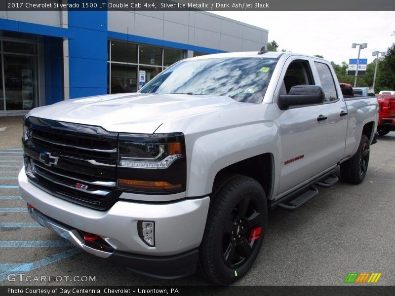 Silver Ice Metallic / Dark Ash/Jet Black 2017 Chevrolet Silverado 1500 LT Double Cab 4x4