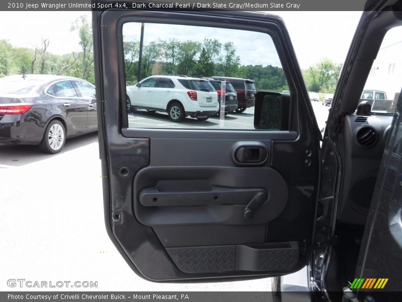 Dark Charcoal Pearl / Dark Slate Gray/Medium Slate Gray 2010 Jeep Wrangler Unlimited Sport 4x4
