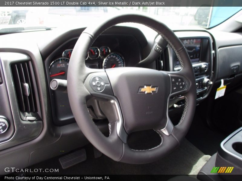 Silver Ice Metallic / Dark Ash/Jet Black 2017 Chevrolet Silverado 1500 LT Double Cab 4x4