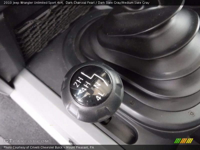 Dark Charcoal Pearl / Dark Slate Gray/Medium Slate Gray 2010 Jeep Wrangler Unlimited Sport 4x4