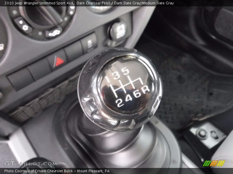 Dark Charcoal Pearl / Dark Slate Gray/Medium Slate Gray 2010 Jeep Wrangler Unlimited Sport 4x4