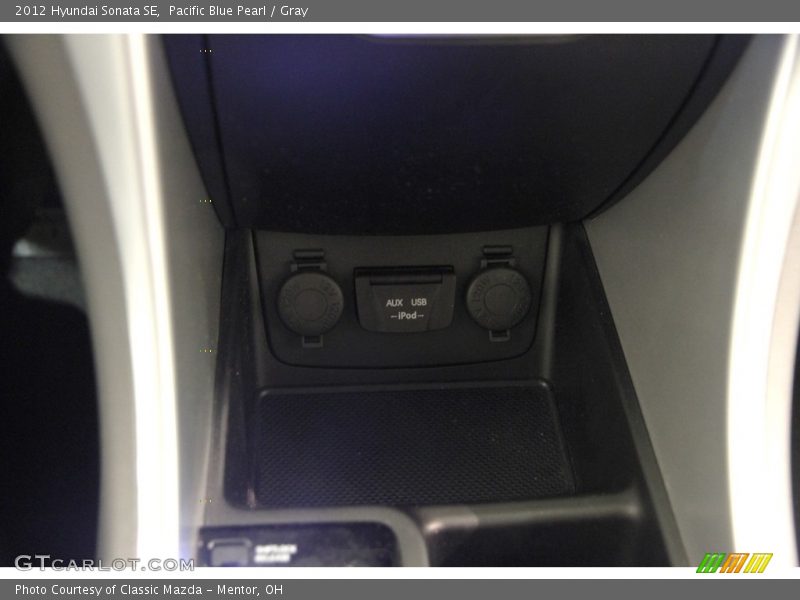 Pacific Blue Pearl / Gray 2012 Hyundai Sonata SE