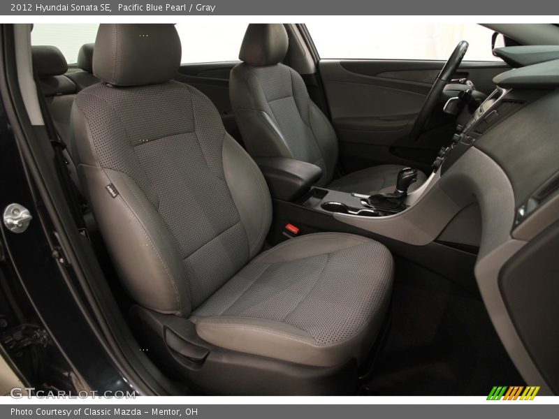 Pacific Blue Pearl / Gray 2012 Hyundai Sonata SE