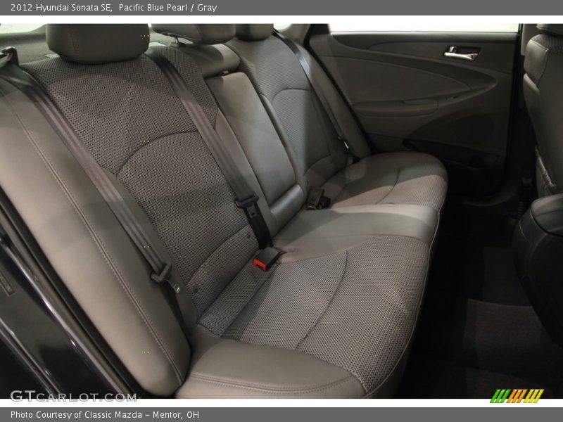 Pacific Blue Pearl / Gray 2012 Hyundai Sonata SE