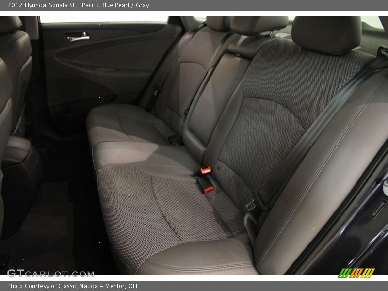 Pacific Blue Pearl / Gray 2012 Hyundai Sonata SE
