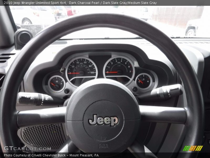Dark Charcoal Pearl / Dark Slate Gray/Medium Slate Gray 2010 Jeep Wrangler Unlimited Sport 4x4