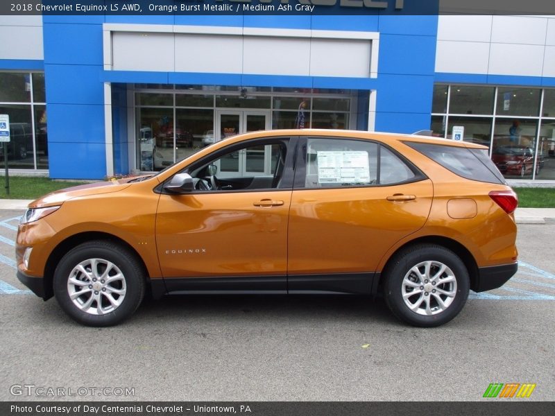 Orange Burst Metallic / Medium Ash Gray 2018 Chevrolet Equinox LS AWD
