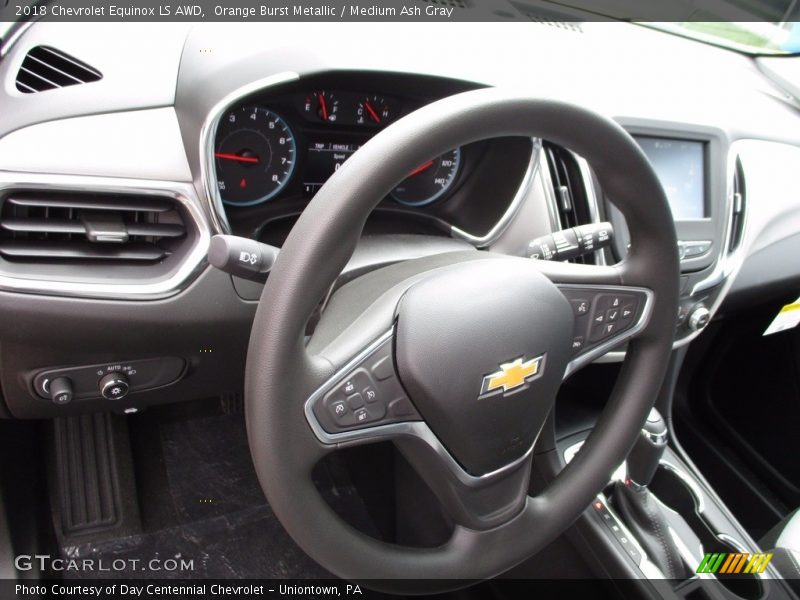 Orange Burst Metallic / Medium Ash Gray 2018 Chevrolet Equinox LS AWD