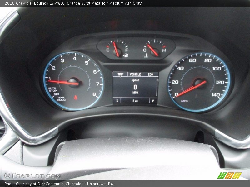 Orange Burst Metallic / Medium Ash Gray 2018 Chevrolet Equinox LS AWD