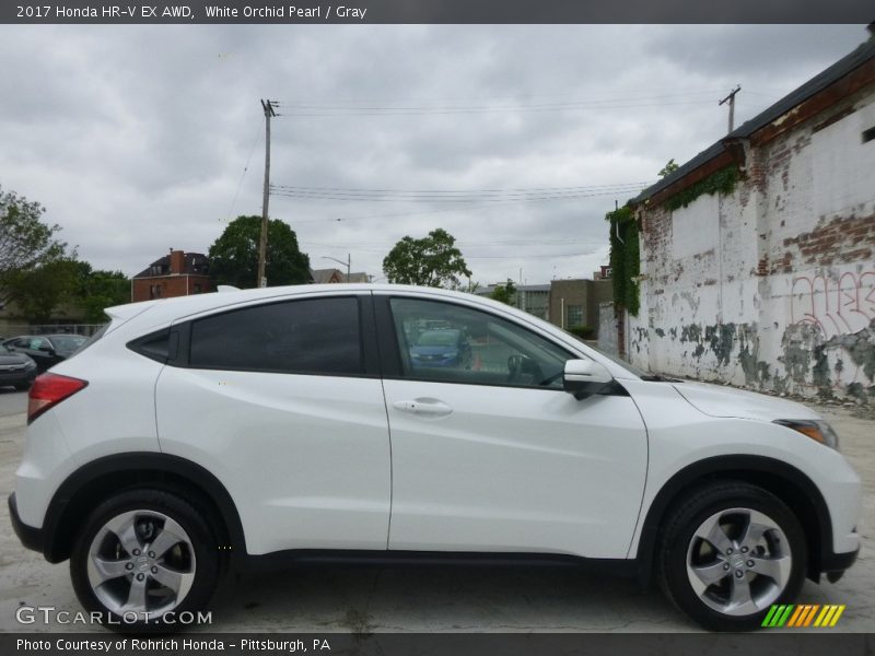 White Orchid Pearl / Gray 2017 Honda HR-V EX AWD