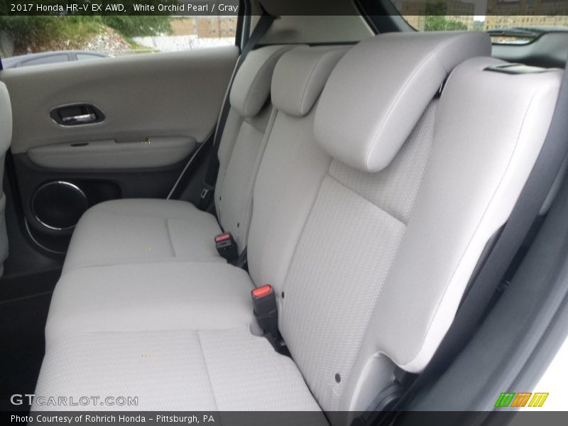 White Orchid Pearl / Gray 2017 Honda HR-V EX AWD