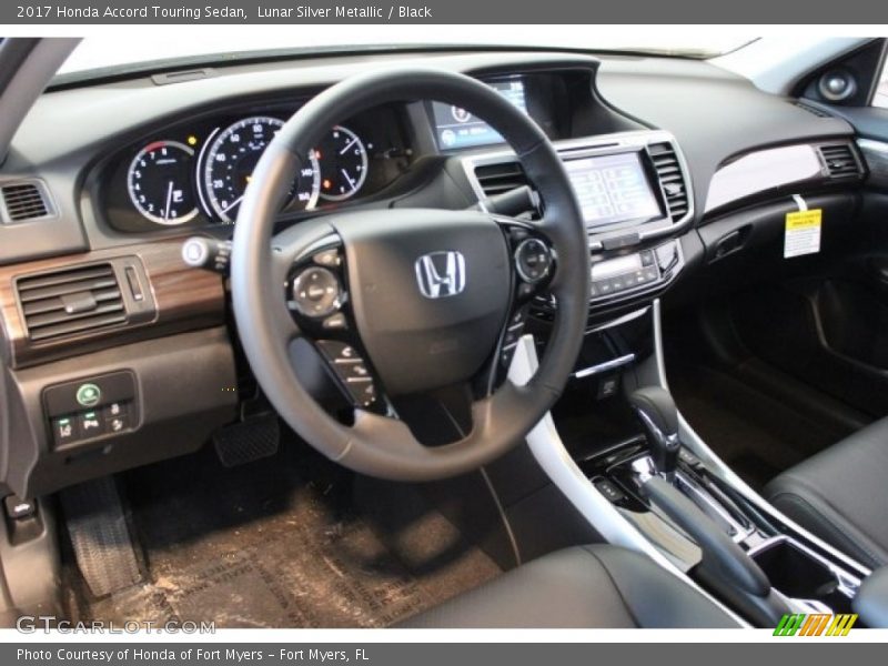 Lunar Silver Metallic / Black 2017 Honda Accord Touring Sedan