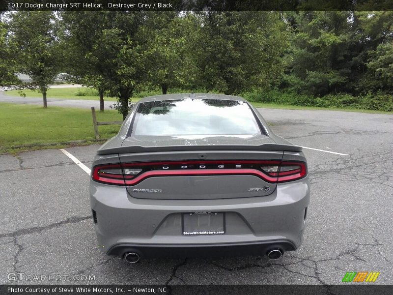 Destroyer Grey / Black 2017 Dodge Charger SRT Hellcat