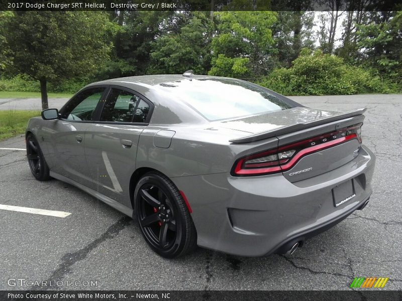 Destroyer Grey / Black 2017 Dodge Charger SRT Hellcat