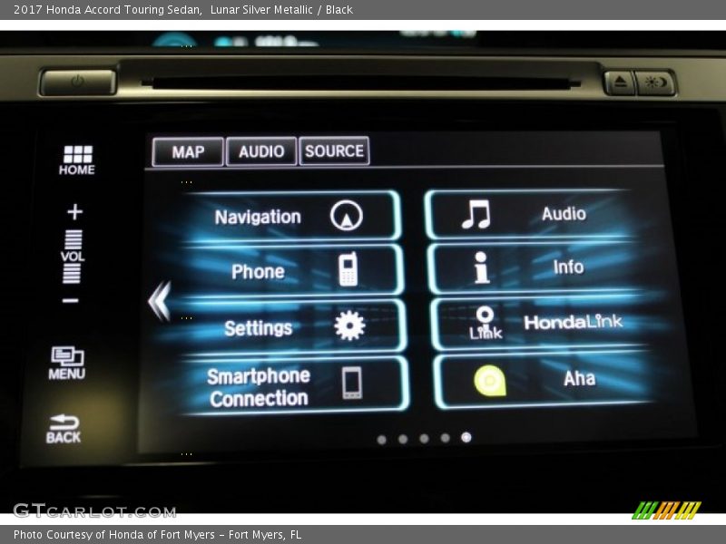 Lunar Silver Metallic / Black 2017 Honda Accord Touring Sedan