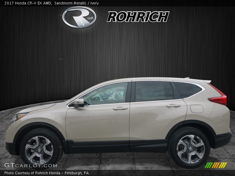 Sandstorm Metallic / Ivory 2017 Honda CR-V EX AWD