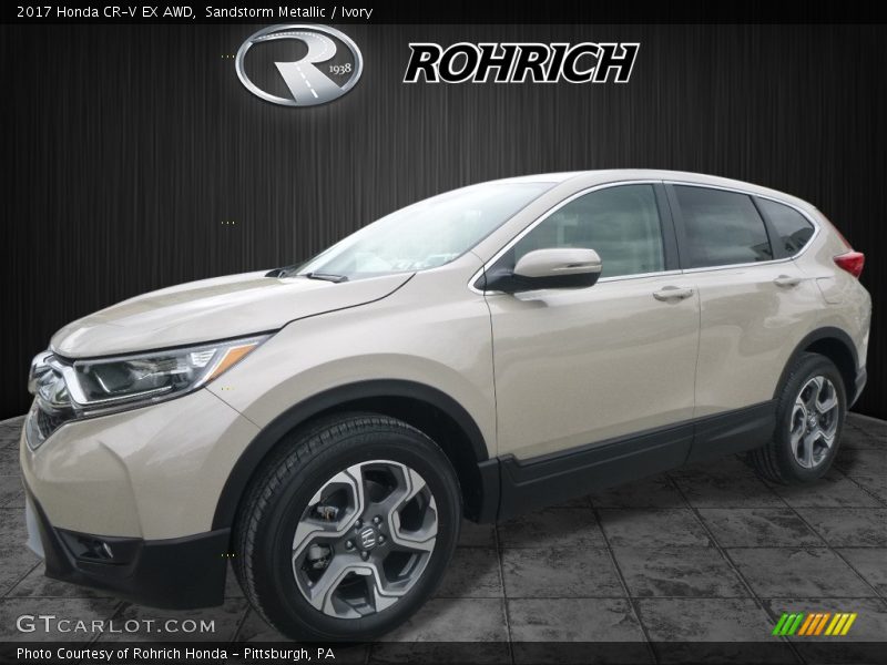 Sandstorm Metallic / Ivory 2017 Honda CR-V EX AWD