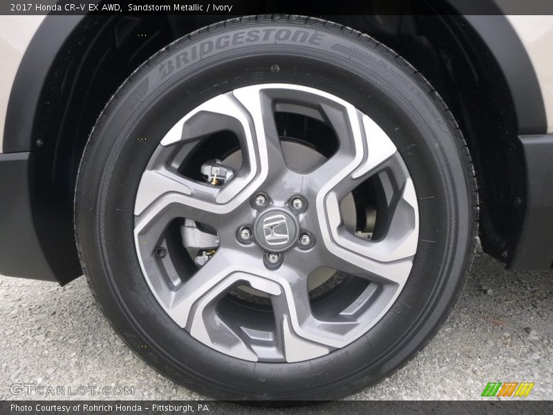 Sandstorm Metallic / Ivory 2017 Honda CR-V EX AWD
