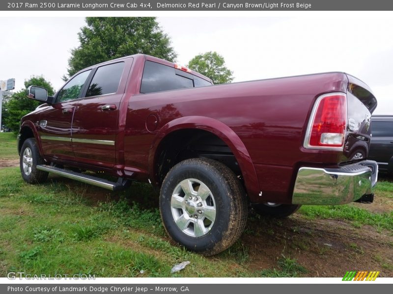 Delmonico Red Pearl / Canyon Brown/Light Frost Beige 2017 Ram 2500 Laramie Longhorn Crew Cab 4x4