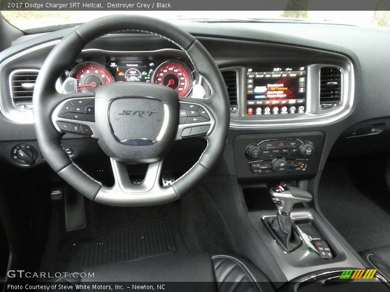 Destroyer Grey / Black 2017 Dodge Charger SRT Hellcat