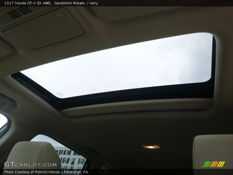 Sandstorm Metallic / Ivory 2017 Honda CR-V EX AWD