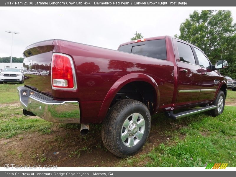 Delmonico Red Pearl / Canyon Brown/Light Frost Beige 2017 Ram 2500 Laramie Longhorn Crew Cab 4x4