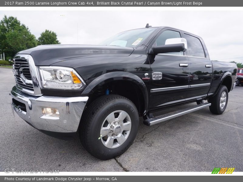 Brilliant Black Crystal Pearl / Canyon Brown/Light Frost Beige 2017 Ram 2500 Laramie Longhorn Crew Cab 4x4
