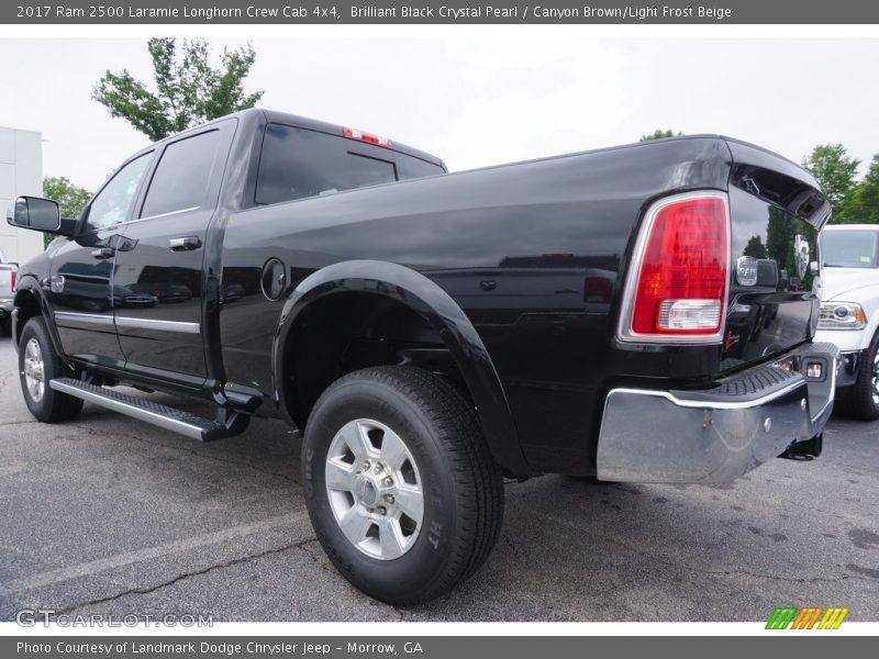 Brilliant Black Crystal Pearl / Canyon Brown/Light Frost Beige 2017 Ram 2500 Laramie Longhorn Crew Cab 4x4