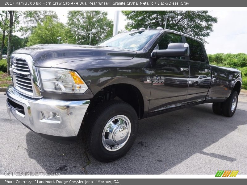 Granite Crystal Metallic / Black/Diesel Gray 2017 Ram 3500 Big Horn Crew Cab 4x4 Dual Rear Wheel
