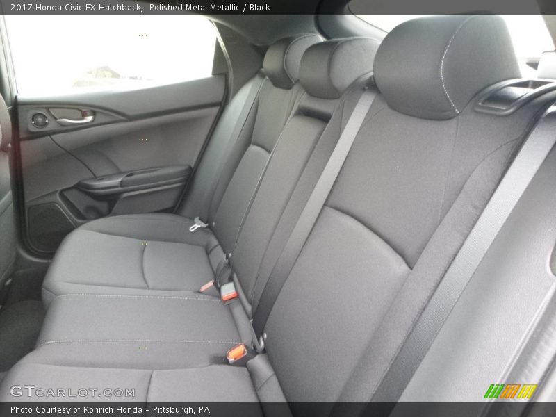 Polished Metal Metallic / Black 2017 Honda Civic EX Hatchback