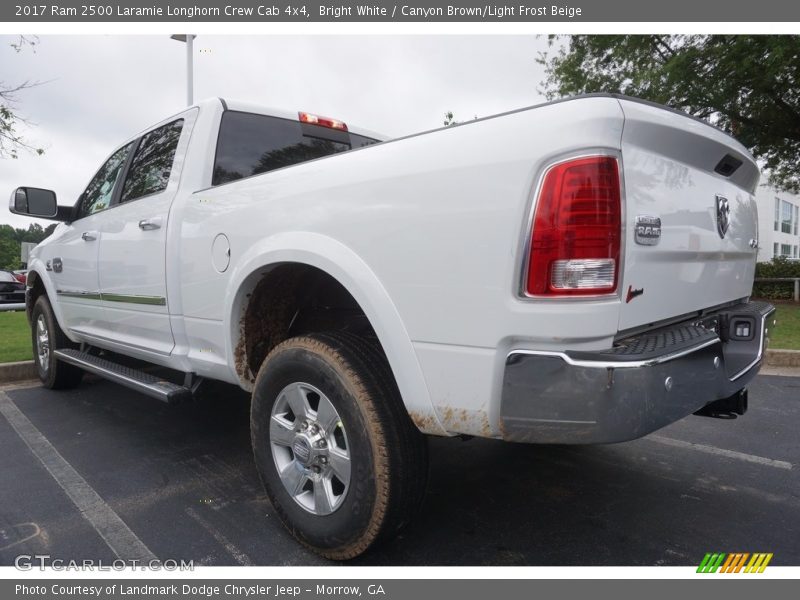 Bright White / Canyon Brown/Light Frost Beige 2017 Ram 2500 Laramie Longhorn Crew Cab 4x4