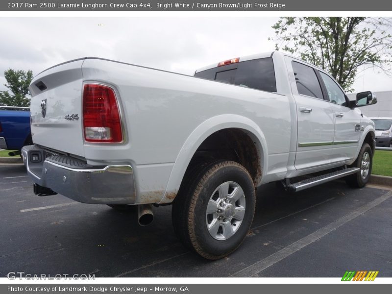 Bright White / Canyon Brown/Light Frost Beige 2017 Ram 2500 Laramie Longhorn Crew Cab 4x4