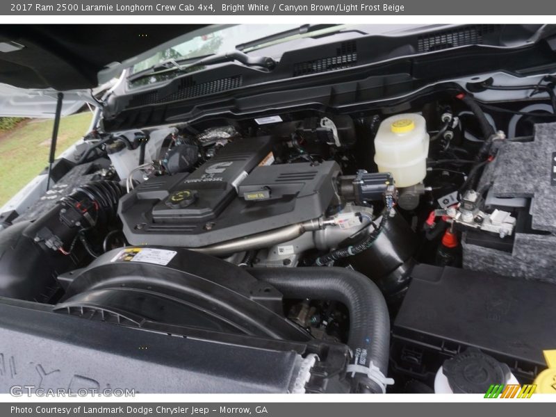 Bright White / Canyon Brown/Light Frost Beige 2017 Ram 2500 Laramie Longhorn Crew Cab 4x4