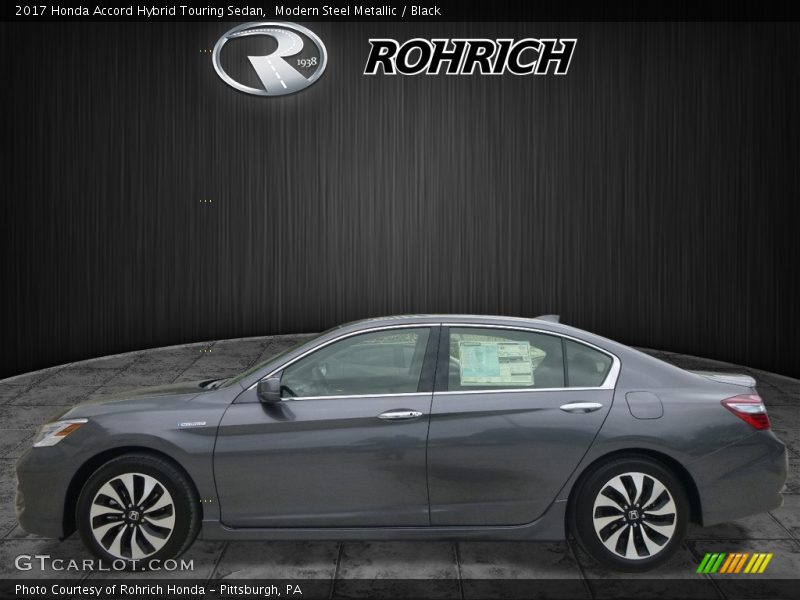 Modern Steel Metallic / Black 2017 Honda Accord Hybrid Touring Sedan