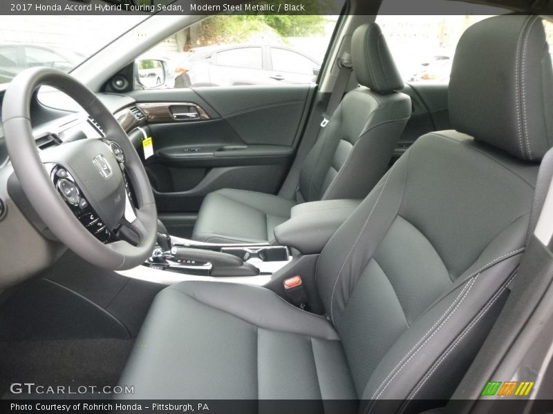 Modern Steel Metallic / Black 2017 Honda Accord Hybrid Touring Sedan