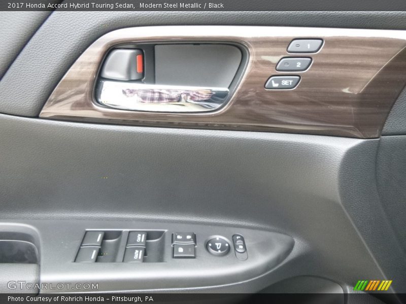 Modern Steel Metallic / Black 2017 Honda Accord Hybrid Touring Sedan
