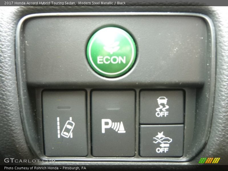 Modern Steel Metallic / Black 2017 Honda Accord Hybrid Touring Sedan