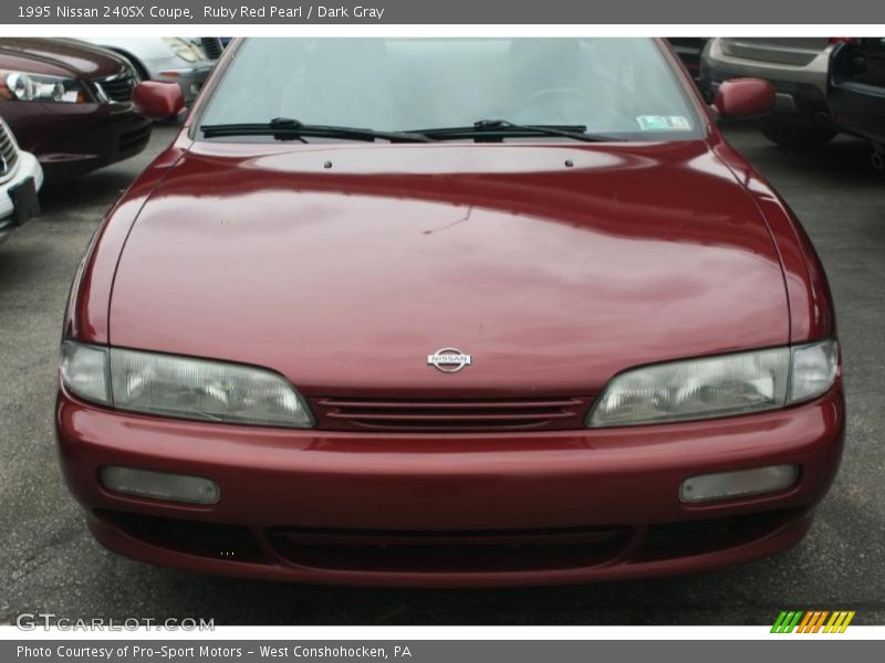 Ruby Red Pearl / Dark Gray 1995 Nissan 240SX Coupe