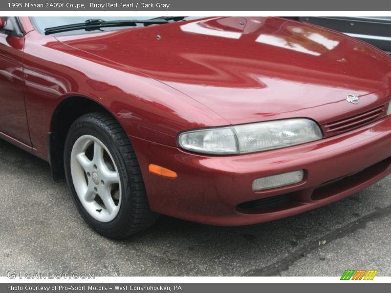 Ruby Red Pearl / Dark Gray 1995 Nissan 240SX Coupe