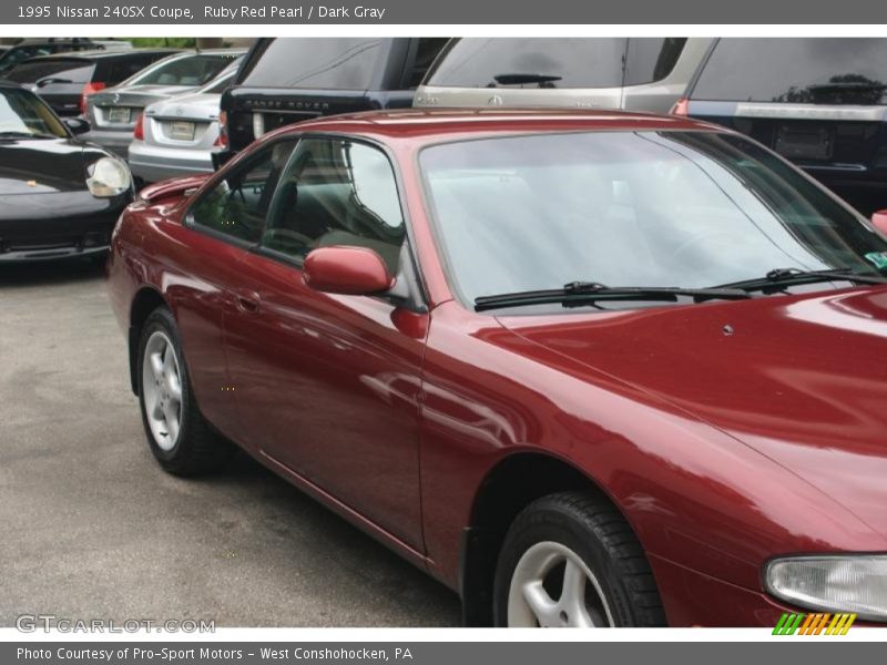 Ruby Red Pearl / Dark Gray 1995 Nissan 240SX Coupe
