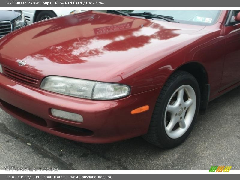 Ruby Red Pearl / Dark Gray 1995 Nissan 240SX Coupe