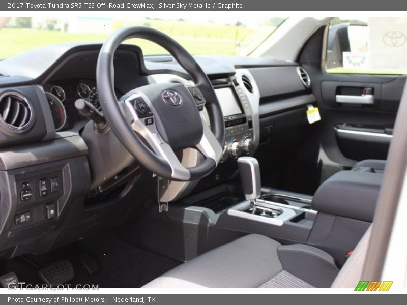 Silver Sky Metallic / Graphite 2017 Toyota Tundra SR5 TSS Off-Road CrewMax