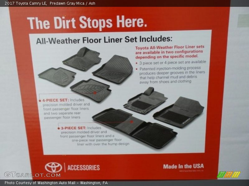 Predawn Gray Mica / Ash 2017 Toyota Camry LE