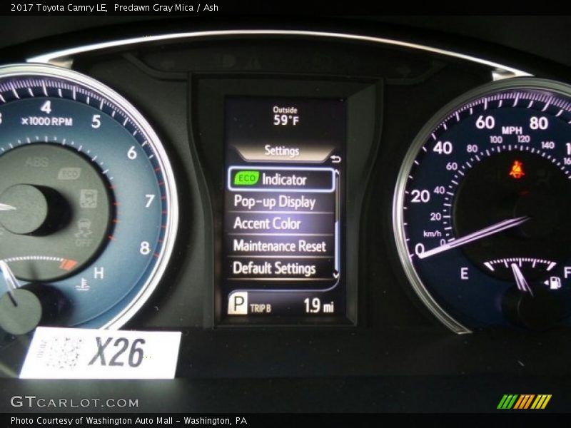 Predawn Gray Mica / Ash 2017 Toyota Camry LE