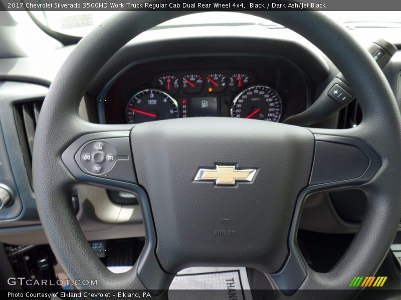 Black / Dark Ash/Jet Black 2017 Chevrolet Silverado 3500HD Work Truck Regular Cab Dual Rear Wheel 4x4