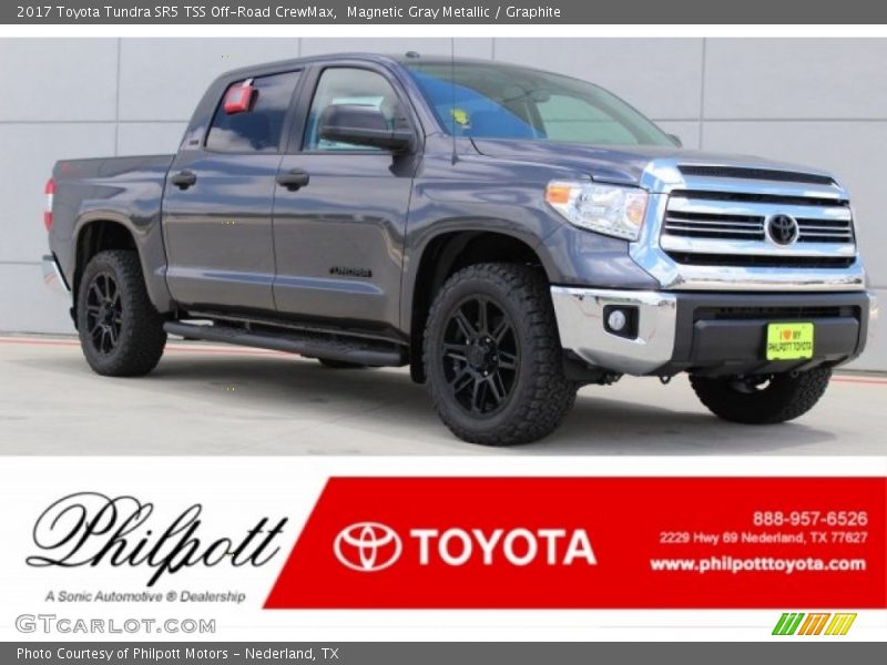 Magnetic Gray Metallic / Graphite 2017 Toyota Tundra SR5 TSS Off-Road CrewMax