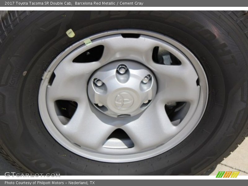 Barcelona Red Metallic / Cement Gray 2017 Toyota Tacoma SR Double Cab