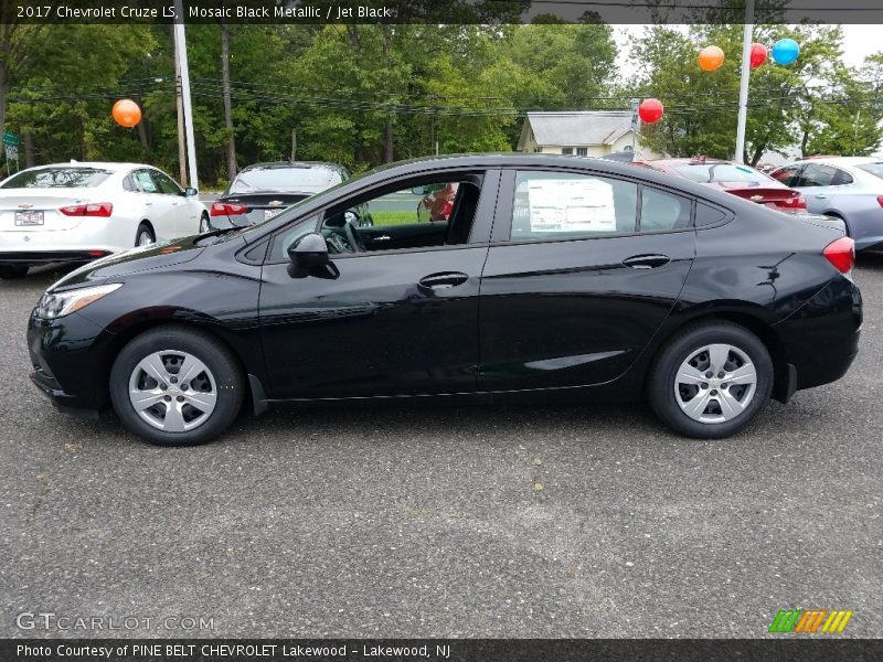 Mosaic Black Metallic / Jet Black 2017 Chevrolet Cruze LS